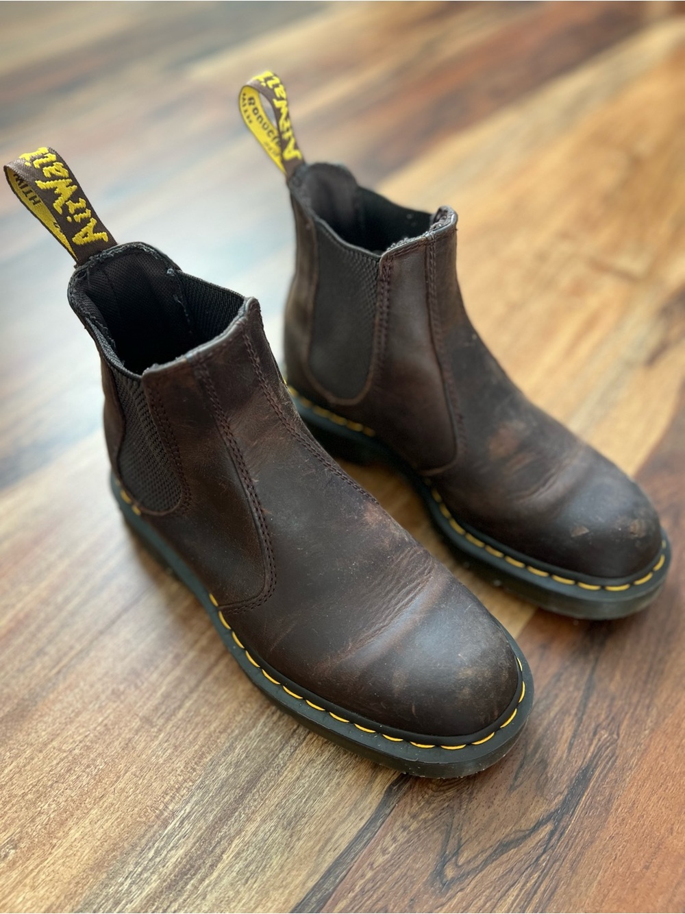 Dr. Martens Brown Leather Chelsea Boots - Men’s US 7 / Women’s US 8